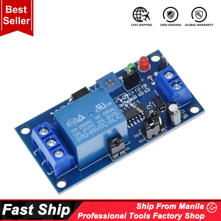 DC 12V Time Relay Module Normal Open Time Delay Relay Timing Timer ...