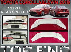TOYOTA COROLLA&LEVIN 2019 R STYLE REAR SPOILER MATERIAL ABS TRUNK SPOILER TOP SPOILER GRASS SPOILER CAR BODYKIT