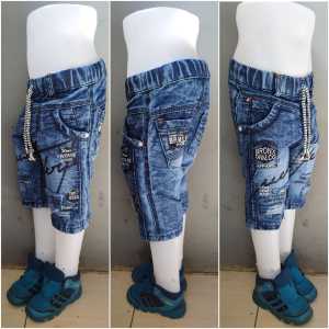 Celana pendek jeans anak laki usia 1 - 12 tahun/celana pendek anak cowok keren model bordir/bisa COD