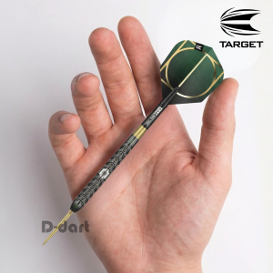 TARGET STEEL TIP DARTS - 24G/26G CULT SP02 SWISS ST BLACK TITANIUM NITRIDE 90% TUNGSTEN DART SET