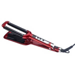 Three Barrel Hair Waver Iron Wand LCD Display Ceramic Hair Curler Wave Curly Hair Styler Curling Iron for Women Curling Tool