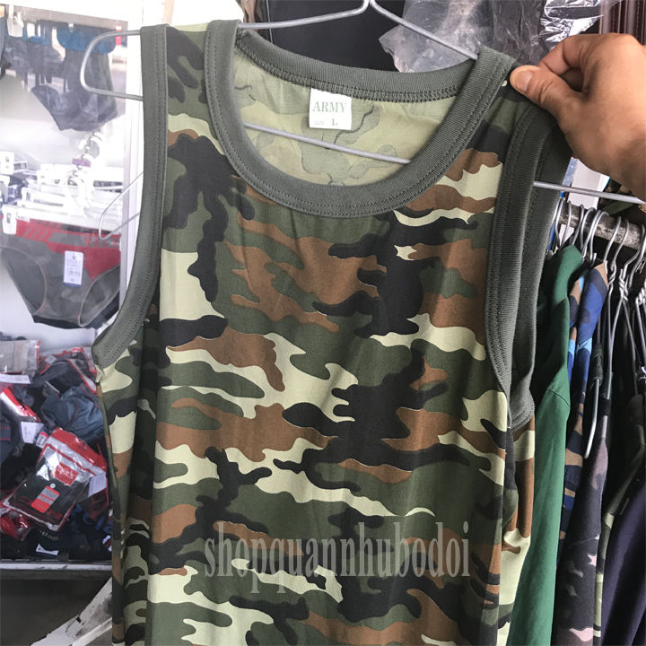 Áo thun ba lỗ rằn ri q.đội