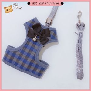 [NEW] Dây dắt thú cưng kèm yếm (Dây dắt chó mèo đi chơi đi dạo)