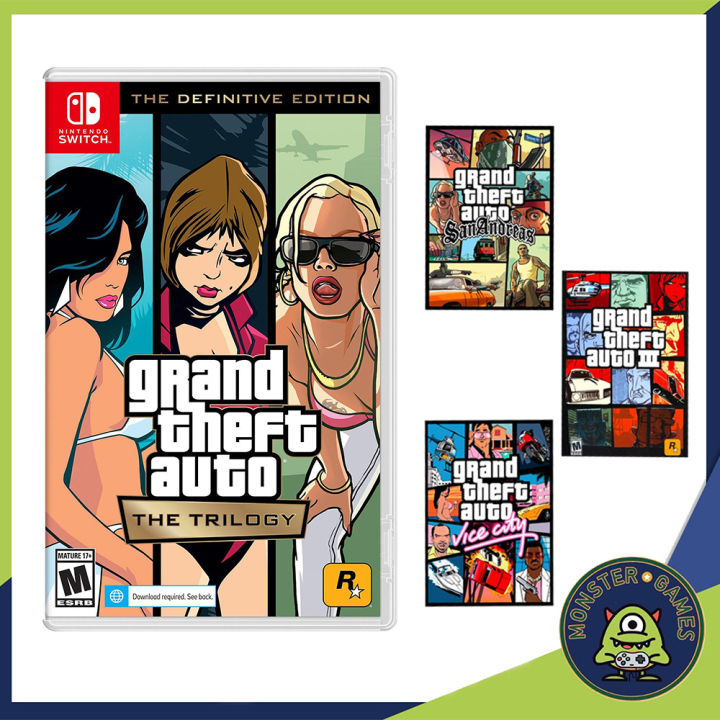 Grand Theft Auto The Trilogy Nintendo Switch Game แผ่นแท้มือ1