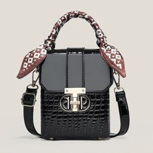 CSONLINEMALL New Popular Mobile Phone Bag PU Leather Small Portable Shoulder Messenger Bag Square Bag