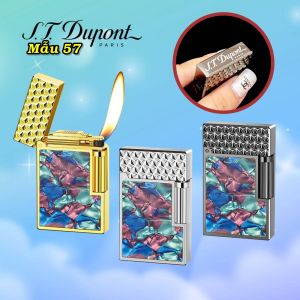 HỘP QUẸT BẬT LỬA DUPONT KHẢM XÀ CỪ 2 MẶT M-57 (S.T. DUPONT) - (XÀI GAS) _ NHATANHH STORE