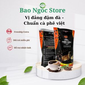 Cà phê Chồn Nâu Gu mạnh Bảo Tín gói  cafe rang xay  dùng pha phin gói 1kg vị đậm đà chuẩn cà phê việt