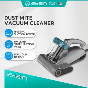 Eysin Dust Mite Corded Vacuum Cleaner for Bed Sofa Mattress with UV and Mite Sensors 21000PA Suction Power S30 PRO