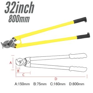 Heavy Duty Cable Cutter 32Inch 800mm Carbon Steel Industrial Grade Bolt Cutters