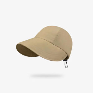 Women Sun Hat Fashion Adjustable Foldable Drawstring Fisherman Hat Ladies Outdoor Large Brim UV Protection Breathable