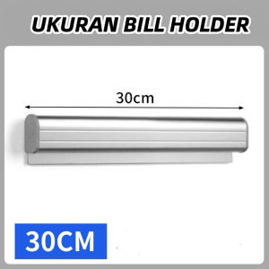 Tab Grabber Aluminum Bill Holder Receipt Holder Bon Bill Receipt Holder Tab Holder Kasir Utk Restaurant Getra Cafe Bar 30cm/60cm
