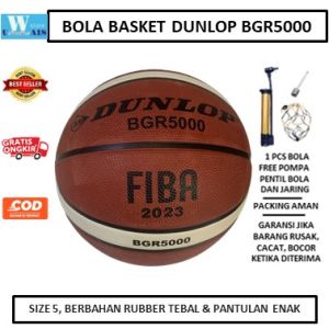 BOLA BASKET DUNLOP FIFA 2023 BGR 5000 SIZE 5 RUBBER