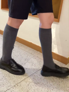 1 đôi tất nữ màu trơn mùa đông bông vớ dài đến đầu gối thời trang nữ
