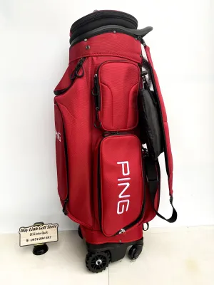 Túi Đựng Gậy Golf Ping Nắp Cứng Bánh Xe Di Chuyển Trơn Chu Chất Vải Dù Chống Nước Tốt. túi đựng gậy gôn
