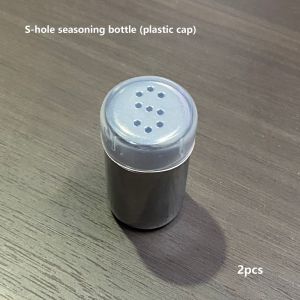 FEELDG 2pcs Nhỏ Chai đựng gia vị cắm trại Có túi đựng Thép không gỉ Máy lắc tiêu Có nắp Hộp đựng muối du lịch Phụ kiện độ xe máy
