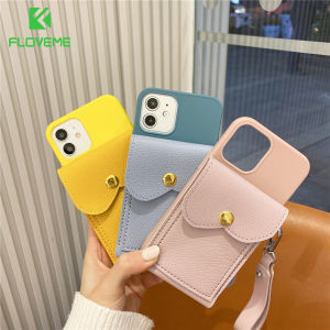 FLOVEME Leather Lanyard Wallets Phone Case For Samsung A91 A81 A71 A51 A21S A42 A32 A80 A70 A50 A40 A30 A20E A10 Card Strap Holder Shockproof Back Cover