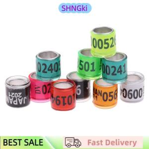 SHNGki 20 pcs Pigeon Foot Ring With Word Earrings 2024 Multicolor Bird Tools