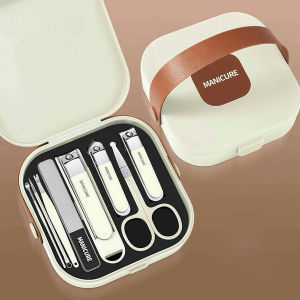 8Pcs Nail Cutter Manicure Set Nail Clippers Pengilat Set Scissors Kit Pengetip Kuku