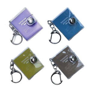 5Pcs Miniature PVC Notebook Keychain 35x45mm Pocket Note Book Memobook Refillable Journal Keychain For Bag Charm