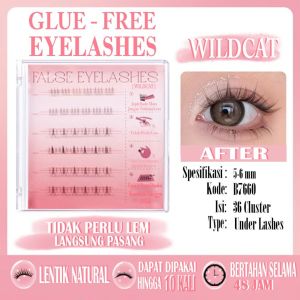 COD&Ready Bulu Mata Palsu Tanam Bulu Mata Bawah Bentuk V Eyelash Extension Bulu Mata Palsu Individual