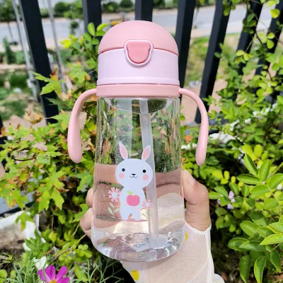 Baby Sippy Cup Infant Leak-Proof Anti-Choke Kindergarten Children Drink Glass Sub-with Straw Kids Glass Cup with Straw