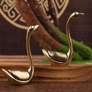 [Faster YG] Funny Cat Brass Small Ornament Home Office Desktop Kitten Figurines Handmade Tabletop Copper Animal Sculpture Decoration Crafts