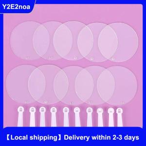 【Local shipping】 50Pcs 5cm Cute Mini Transparent Blank Fan Child Kids DIY Art Fan Wedding Birthday Party Favors Girlfriend Boyfriend Ideas Gift