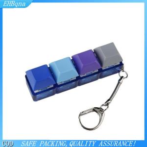 [COD] 4-Keys Mechanical Keyboard Key Toy Keychain Party Stress Relief DIY Fidget Button Keycap Fidget Keyboard Toys Finger Keyboard