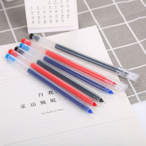 Combo 5 Bút gel bút nước siêu cute đẹp đơn giản - Ngòi 0.5mm - Combo bút viết mực xanh có nắp trong