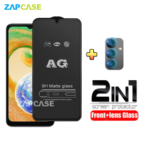 PAKET 2in1 Tempered Glass Anti Glare Samsung A04S Free Tempered Glass Camera Lens