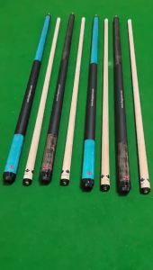 ไม้คิวเก้าลูกใบเมเปิ้ล 1/2 ส่วนคู่ ไม้เมเปิ้ล ไม้คิวบิลเลียดหัวใหญ่ สไตล์จีน สีดำ ไม้คิวแปดส่วน ไม้คิวเก้าลูกแฟนซี