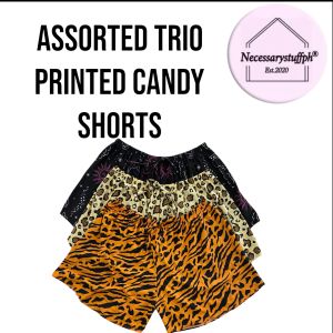 Necessary Printed Candy Short Sulit Bundle Sets (2XL-6XL)