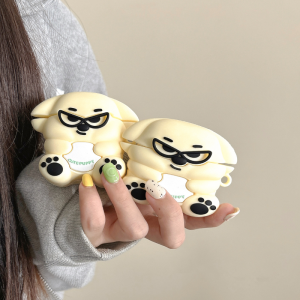 Cute Cartoon 3D Dog Earphone Case for Airpods 3 2 1 3rd 1st Generation Silicone Soft Cover for Air Pods Pro with Hook