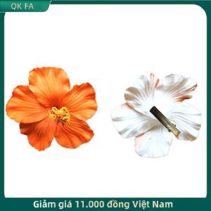 QK FA ✨ Hawaii Đầy Màu Sắc Hoa Tóc Clip Cho Phụ Nữ Cô Gái Lãng Mạn Bohemian Hoa Bên Bangs Clip BB Tóc Clip Tóc Phụ Kiện