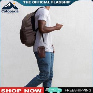 【New Arrival】 กระเป๋าสะพายไหล่ผู้ชายหนังแท้คุณภาพสูง สำหรับใช้งานธุรกิจและลำลอง พร้อมช่องใส่โทรศัพท์และซิปในสีน้ำตาลอ่อน