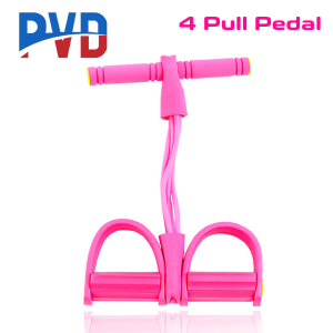 PVD 4 Pull Rope Pedal Tubes Sit-ups Elastic for Home Gym Sports Yoga Training