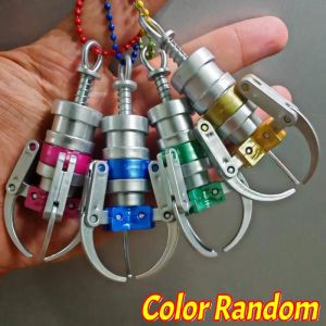 1/4PCS Doll Machine Grab-clip keychain Can Clip Simulated Mini Color Claw Alloy keychain Bag Pendant Accessories For Party Gifts