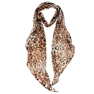 Animal Print Scarf Fashion Silk Women Neckerchief Everyday Commuters Scarves for Work or Social Gatherings