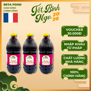 [Ưu đãi Tết] Giấm Nho Đỏ Chatel 750ml – Red Grape Vinegar Nhập Khẩu Pháp – Dùng Salad & Nấu Ăn
