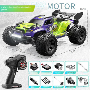 แปรงถ่านรถ RC 4WD ขนาดใหญ่1:18รถบิ๊กฟุตทางวิบากความเร็วสูง50กม./ชม. 2.4กรัมรถควบคุมระยะไกลสำหรับผู้ใหญ่และเด็กของเล่นรถบังคับ