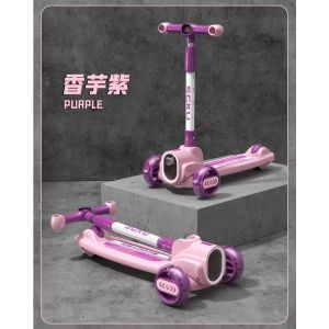 Children Scooter Flashing light music 3 Wheel Kids Scooter Adjustable Height Outdoor Gift for Children Kids Birthday Toys Gifts