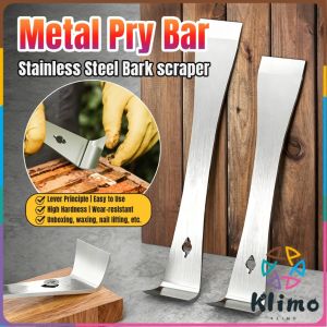 Klimo Metal Pry Bar Stainless Steel Bee Hive Scraper Tool Woodworker Manual Tool 1Pcs