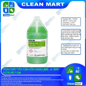 [ECOLAB] Chất Tẩy Cặn Vôi Cặn Canxi Lime-A-Way (Ecolab) 1 Gal - CLEAN MART