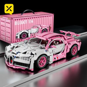 Bugatti Building Blocks Vehicle Models 1:14 Building Blocks Racing Car dynamic version