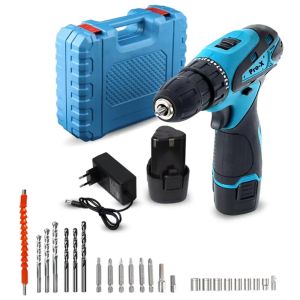 Portable Cordless Drill Hand Drill Cordless Electric Screwdriver Drill Tools Batteri Gerudi Elektrik Mesin Pemutar Skru
