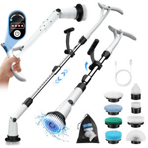Electric Cleaning Brush 8 in 1 Multifunctional Household Cleaning Brush For Bathroom Kitchen Windows Toilet Rotatable Brush