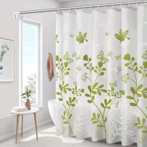 Shower Curtain Waterproof Mildew-proof Shading Hook-free Bathroom Dry and Wet Separation Bathroom Shading Curtain