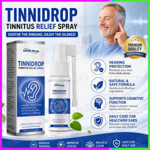 READY STOCK Tinnitus Relief Spray Relieve Tinnitus Ear Pain Discomfort Ear Drops Hearing Protection Gentle Care COD