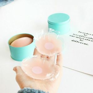 Hộp 10 Miếng Dán Ngực Silicon (5 Cặp) - Dán Nhũ Hoa Siêu Dính Êm Ái