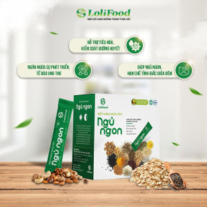 Bột Mầm Ngũ Cốc Dinh Dưỡng Ngủ Ngon LoliFood Cải Thiện Giấc Ngủ Giải Độc Gan 450g